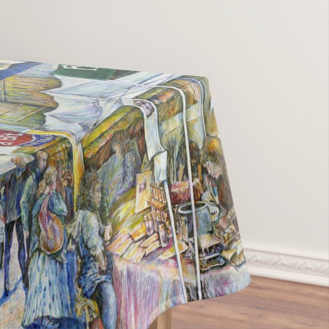 Corner of Flying Pig Farm and Wine a Bit. Tablecloth (In Situ)