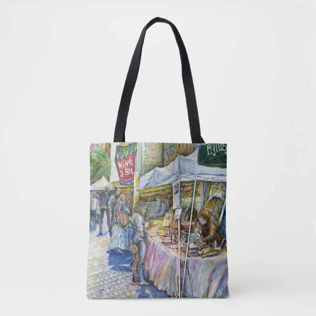 Corner of Flying Pig Farm and Wine a Bit. Tote Bag (Front)