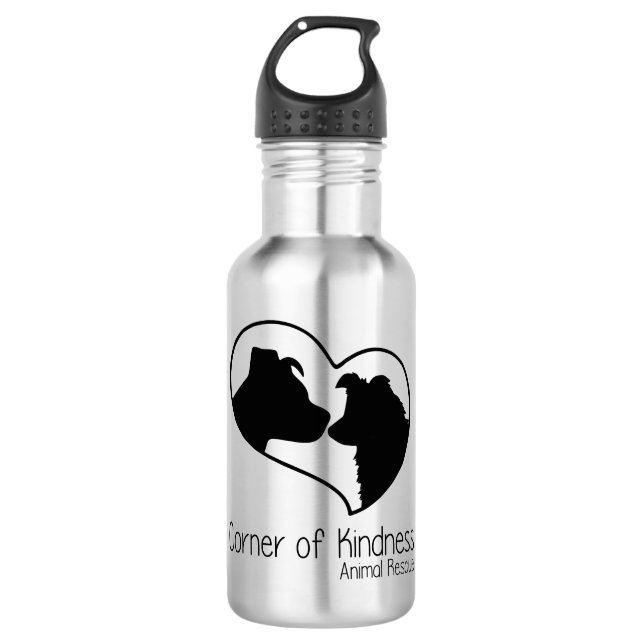 Corner of Kindness Stainless Steel Water Bottle (Front)