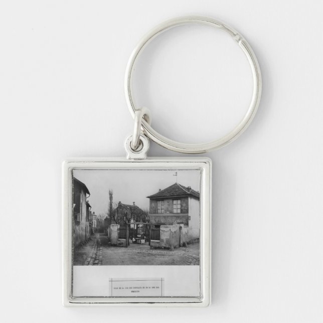 Corner of rue des Rondeaux Keychain (Front)