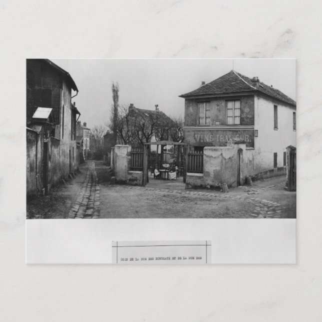 Corner of rue des Rondeaux Postcard (Front)