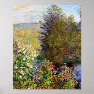 Corner Of The Garden At Montgeron Claude Monet Poster