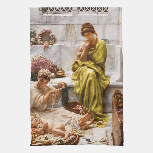 Corner Of The Marketplace Kitchen Towel (Vertical)