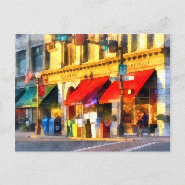 Corner or Centre and Merchant Rutland VT Postcard (Front)