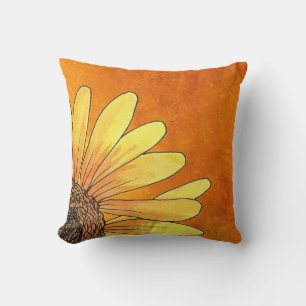 Corner sunflower Pillow