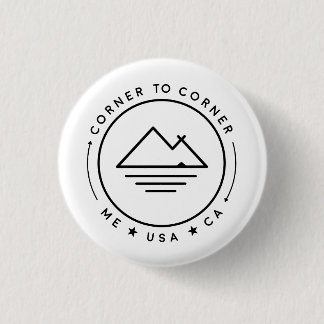 Corner to Corner USA 2018 (Small Badge) 1 Inch Round Button