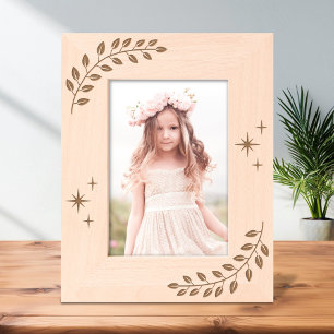 Corner Wreath Branch Sparkles 7x5 Etched Frames