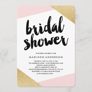 Corners Invitation de la douche nuptiale