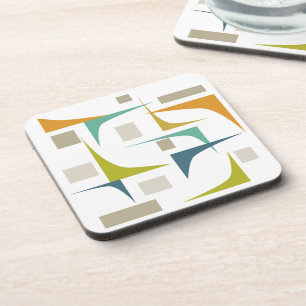 Corners Mid Century Modern Style Geometric Coaster