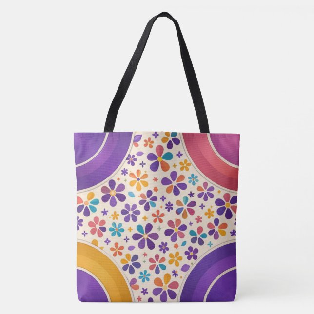 Cornerstone Bloom — Royal Violet Variant Tote Bag (Front)