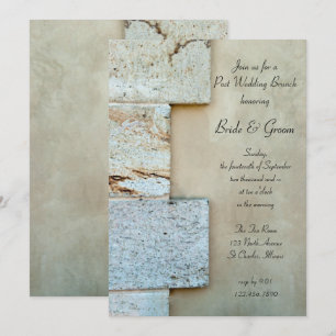 Cornerstones Post Wedding Brunch Invitation