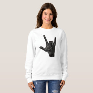 cornes diable main femmes sweatshirt