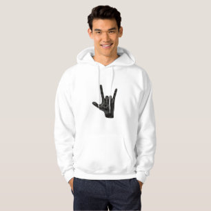 cornes diable main sweat - shirt à capuche capucho