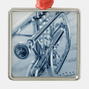 Cornet Metal Ornament