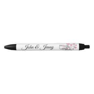 Cornet Musician Custom Wedding Favour Gift Black Ink Pen