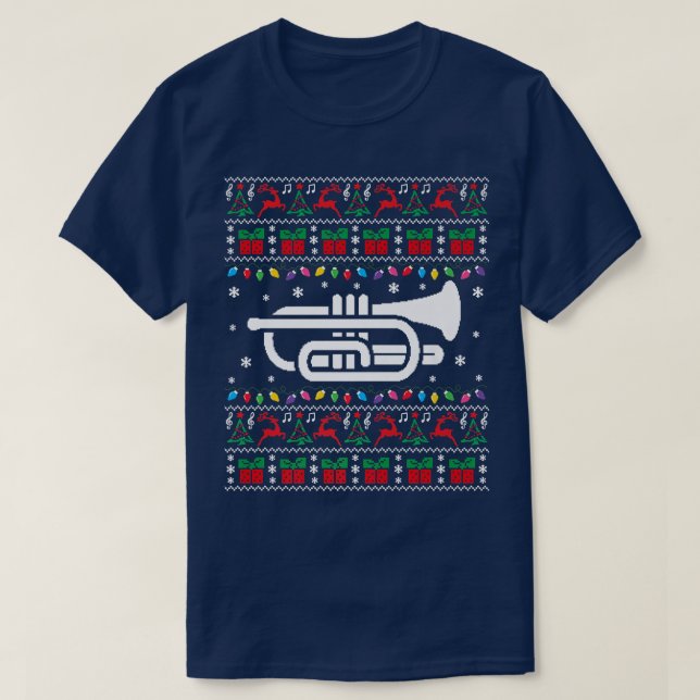 Cornet Ugly Christmas Sweater Cornet Xmas Lights F (Design Front)