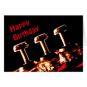 Cornet Valves Birthday Card