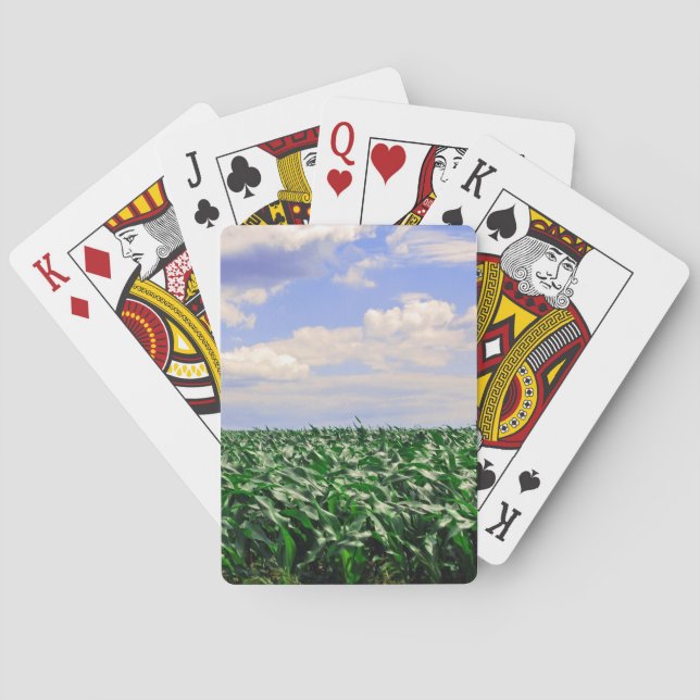 "Cornfield Blowing in the Wind" collection Playing Cards (Back)