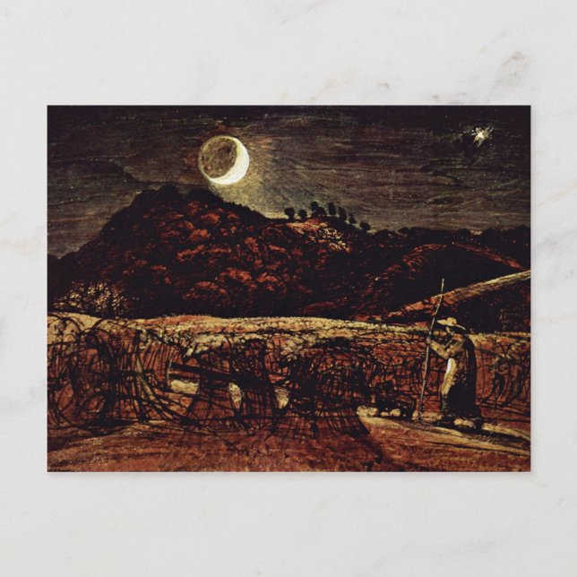 Cornfield In The Moonlight By Palmer Samuel Postcard (Front)