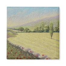 Cornfield near Eymet, Dordogne, France in Pastel