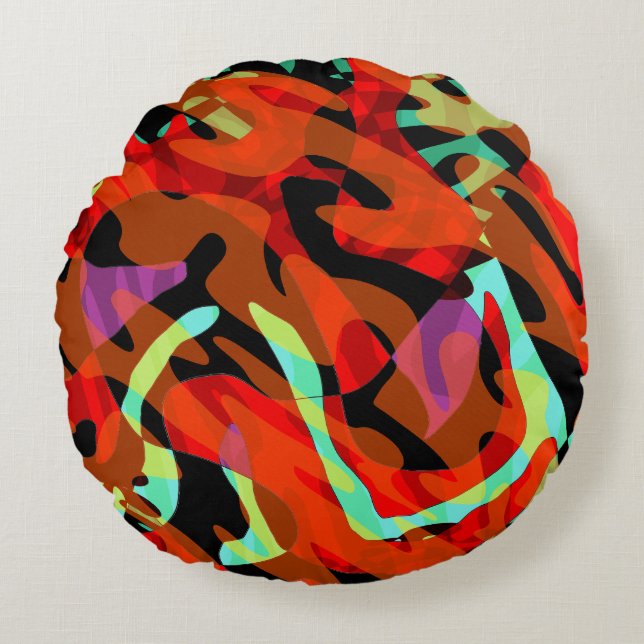 CoRnfliKt Round Pillow (Front)