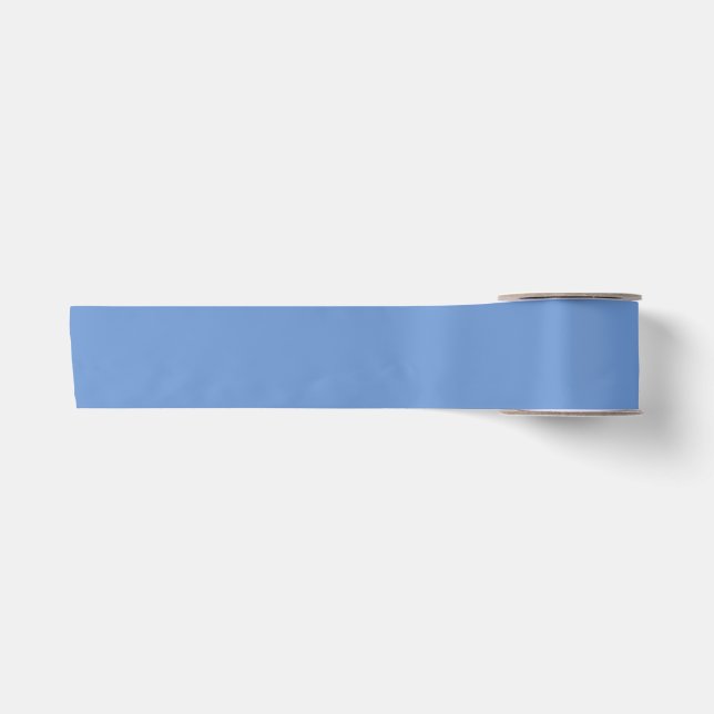 Cornflowe Blue Wedding Satin Ribbon (Front)