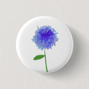 Cornflower 1 Inch Round Button