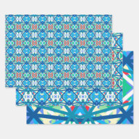 Cornflower Balanced Harmony Colours Abstract Lines