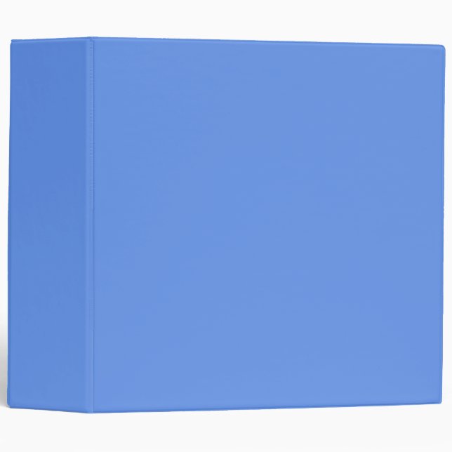 Cornflower Blue 3 Ring Binder (Front/Spine)