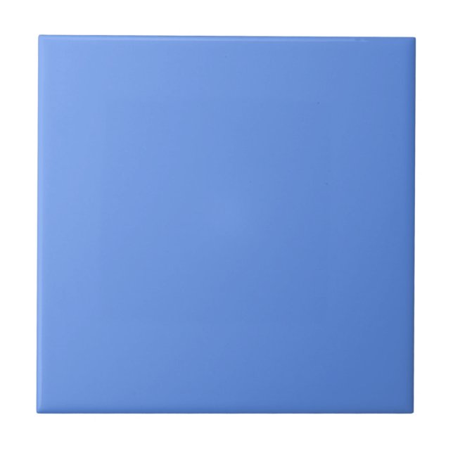 Cornflower Blue 6495ED Colour, Option to Add Image Tile (Front)