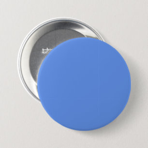 Cornflower Blue 6495ED Colour - Option to Add Name 3 Inch Round Button