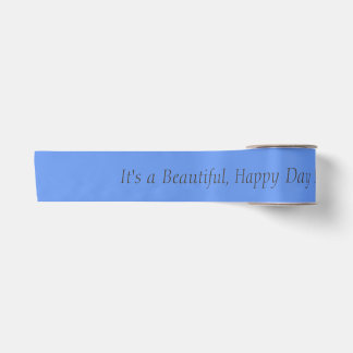 Cornflower Blue 6495ED - Custom Message or Blank Satin Ribbon