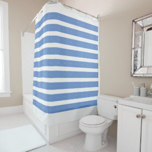 Cornflower blue and white stripes