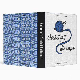 Cornflower Blue Crochet Fast, Die Warm Binder