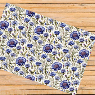 Cornflower blue decoupage tissue paper