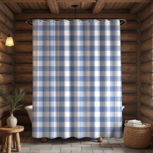 Cornflower Blue Gingham Check Plaid Pattern