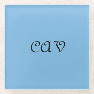 Cornflower Blue Glass Coaster