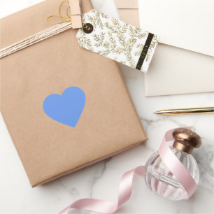 Cornflower Blue Heart Sticker