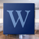 Cornflower Blue Initial Letter | Sapphire Blue Tile<br><div class="desc">Cornflower Blue Initial Letter | Sapphire Blue Solid Colour. You can choose to add your initial or the initial of a loved one. Whether it's a heartfelt gift for someone dear to you or a personal treat, the choice is yours. You can also remove the personalization and enjoy the elegant...</div>