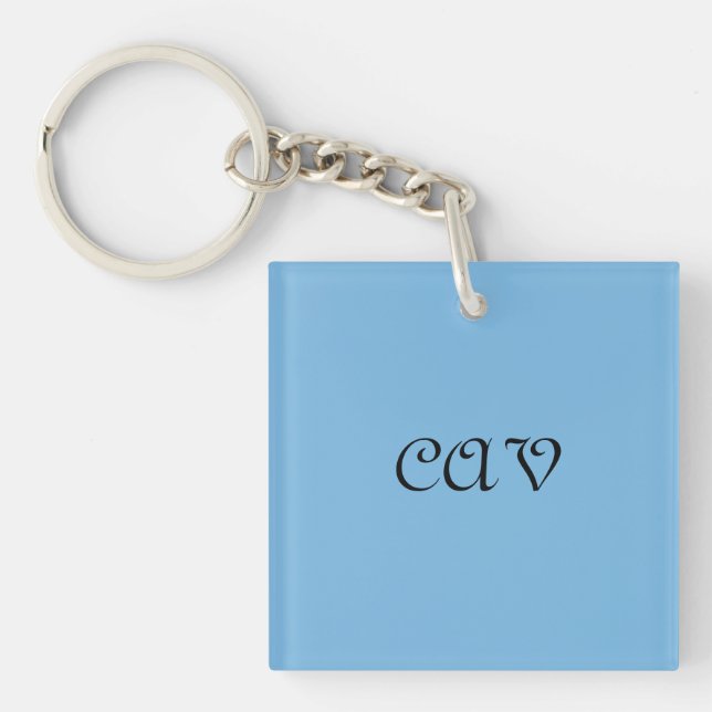 Cornflower Blue  Keychain (Front)