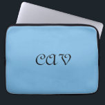 Cornflower Blue  Laptop Sleeve<br><div class="desc">This beautiful cornflower blue blanket will keep you warm when you're blue.  It can also be personalized to make it your own unique blanket</div>