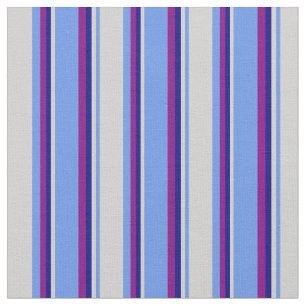 Cornflower Blue, Light Grey, Blue, and Purple Fabric