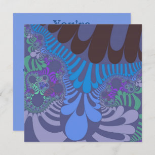 Cornflower Blue Mod Invitation