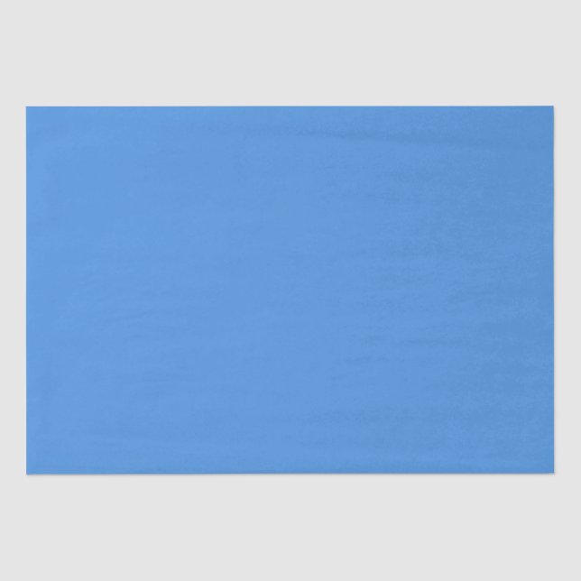 Cornflower Blue Modern Maximalist Christmas Tissue Paper (Front)