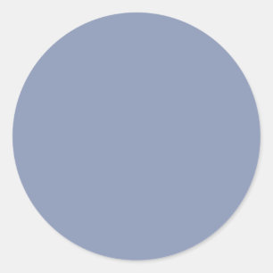 Cornflower Blue Neutral Earthtone Template Classic Round Sticker