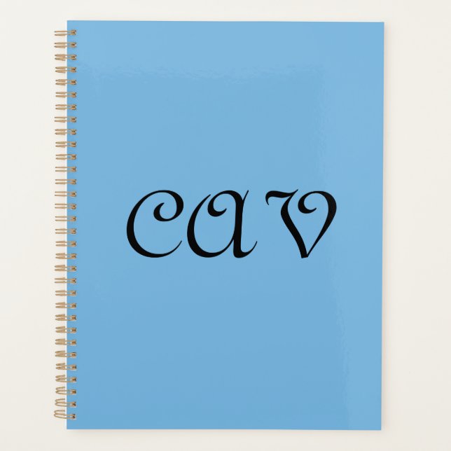 Cornflower Blue  Planner (Front)