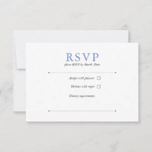 Cornflower Blue RSVP Card