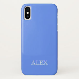 CORNFLOWER BLUE Solid Background iPhone X Case