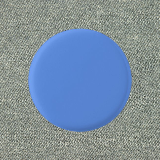 Cornflower Blue Solid Colour 1 Inch Round Button (Creator Uploaded)