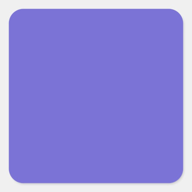 Cornflower Blue Square Sticker (Front)